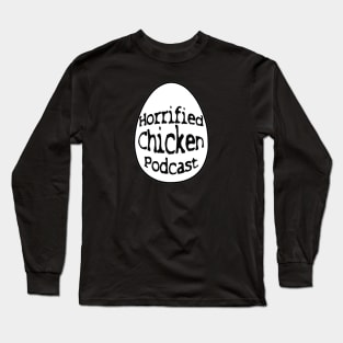 Horrified Chicken egg logo Long Sleeve T-Shirt